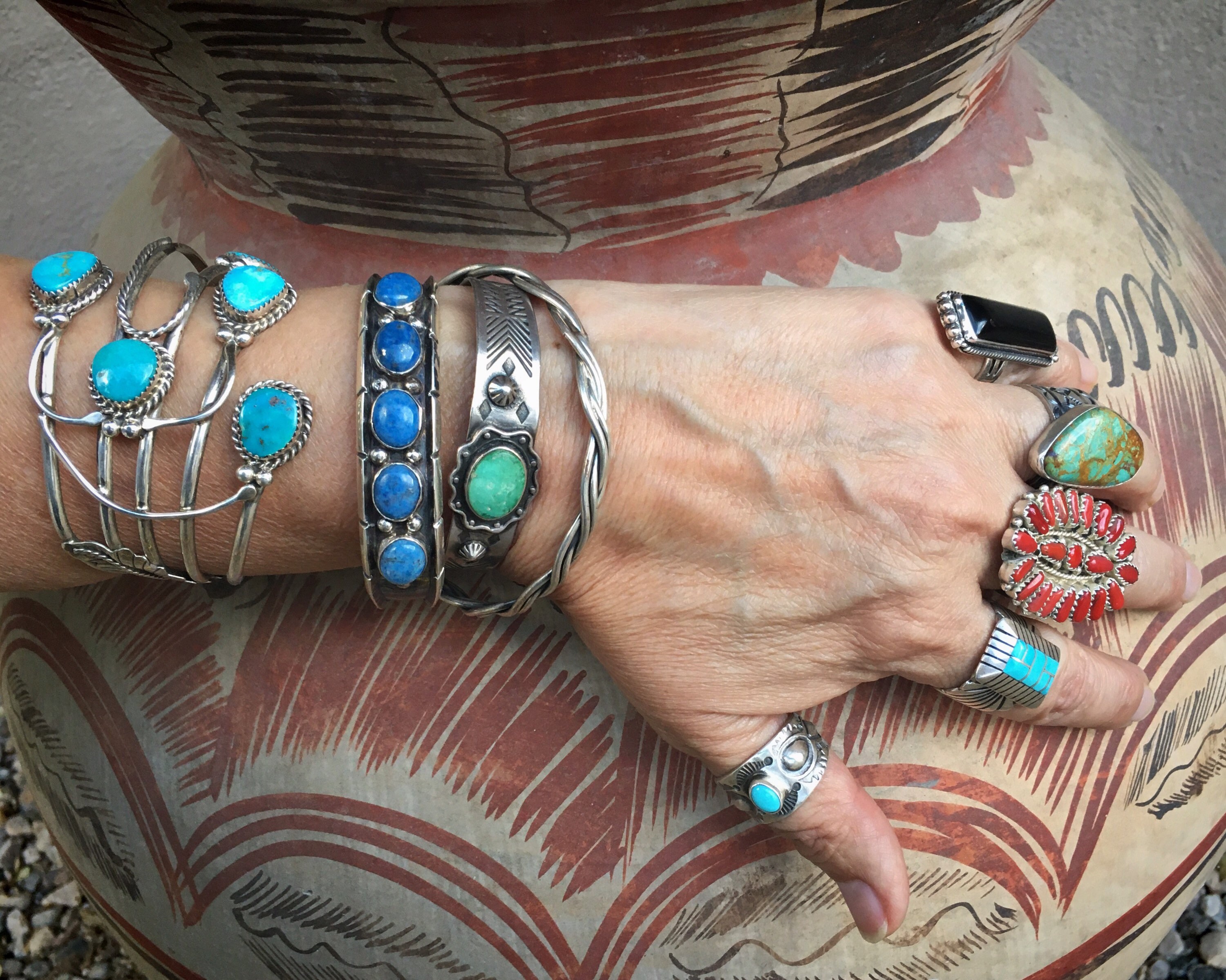 Denim cuff bracelets deals