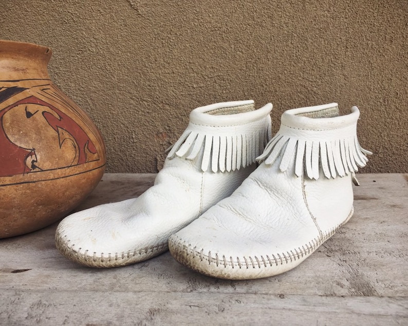 vintage leather moccasins