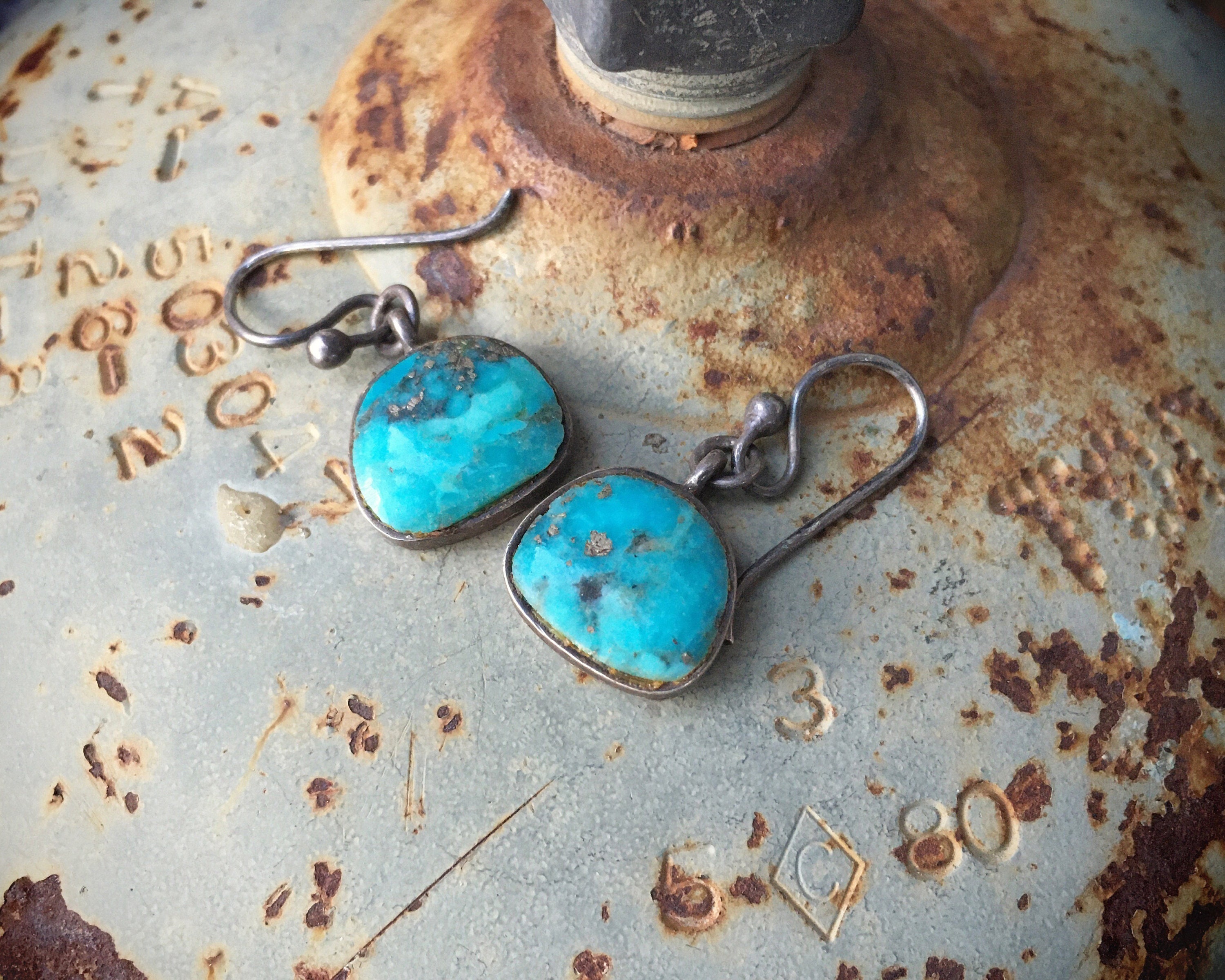 Barse thai turquoise earrings sale