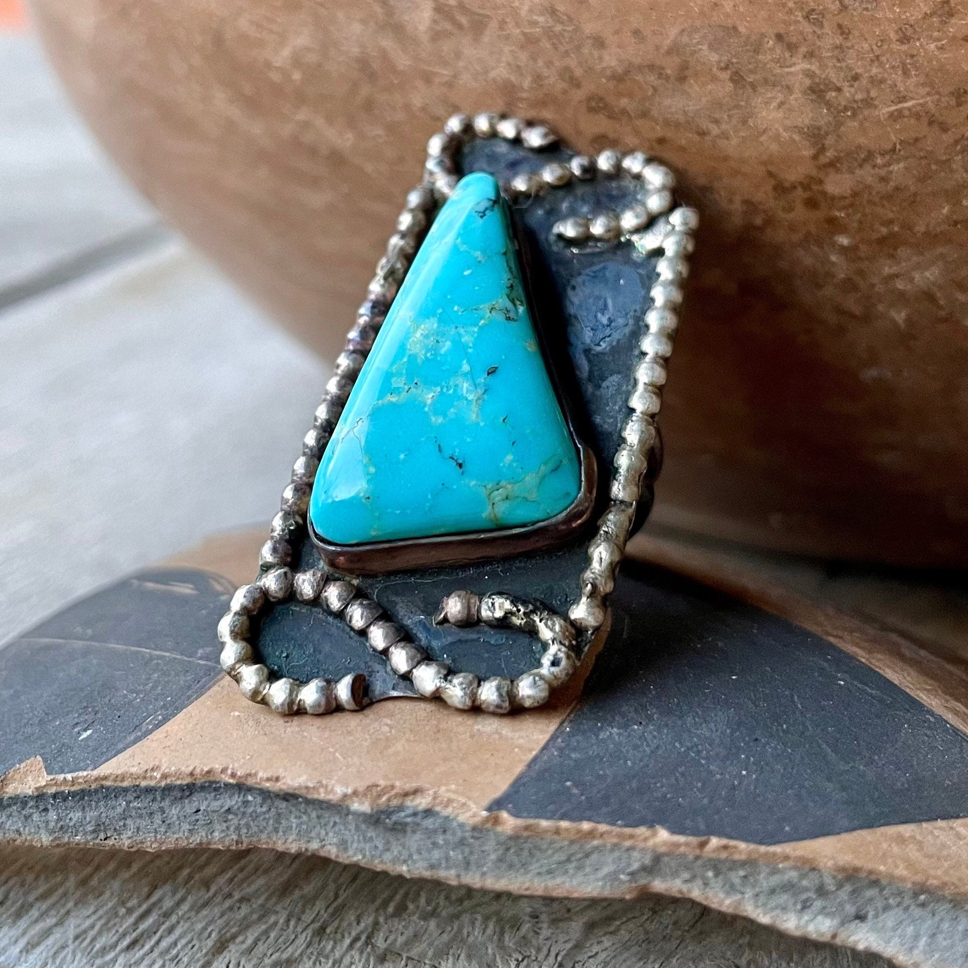 Huge Vintage Native American Zuni Judy Wallace Turquoise Sterling Silver Bracelet Huge Vintage Native American Zuni Judy Wallace Turquoise Sterling Silver Bracelet