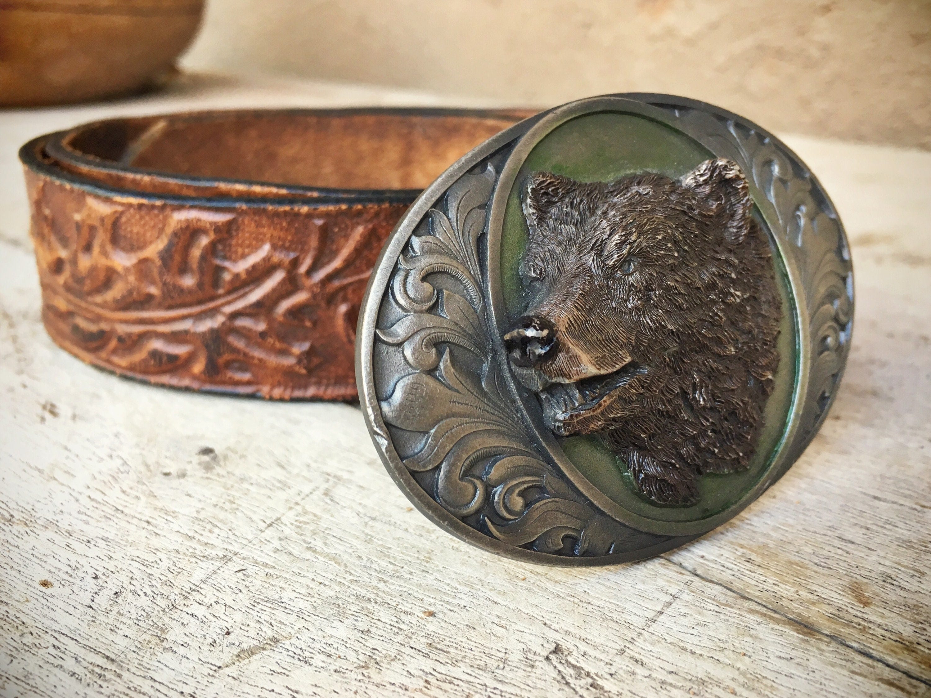 The Grizzly Leather Belt