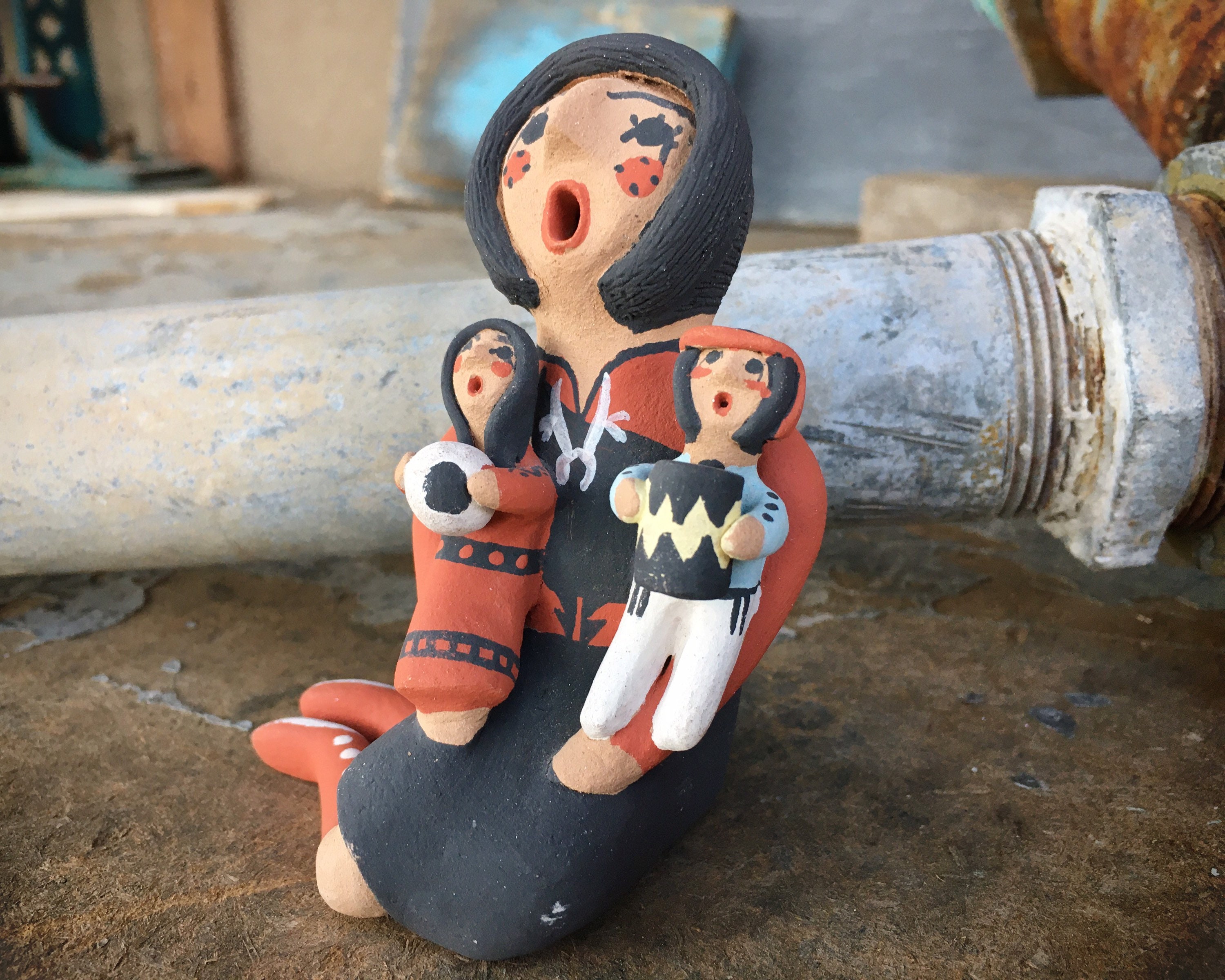 ネイティブアメリカン Chrislyn Fragua JEMEZ 置物