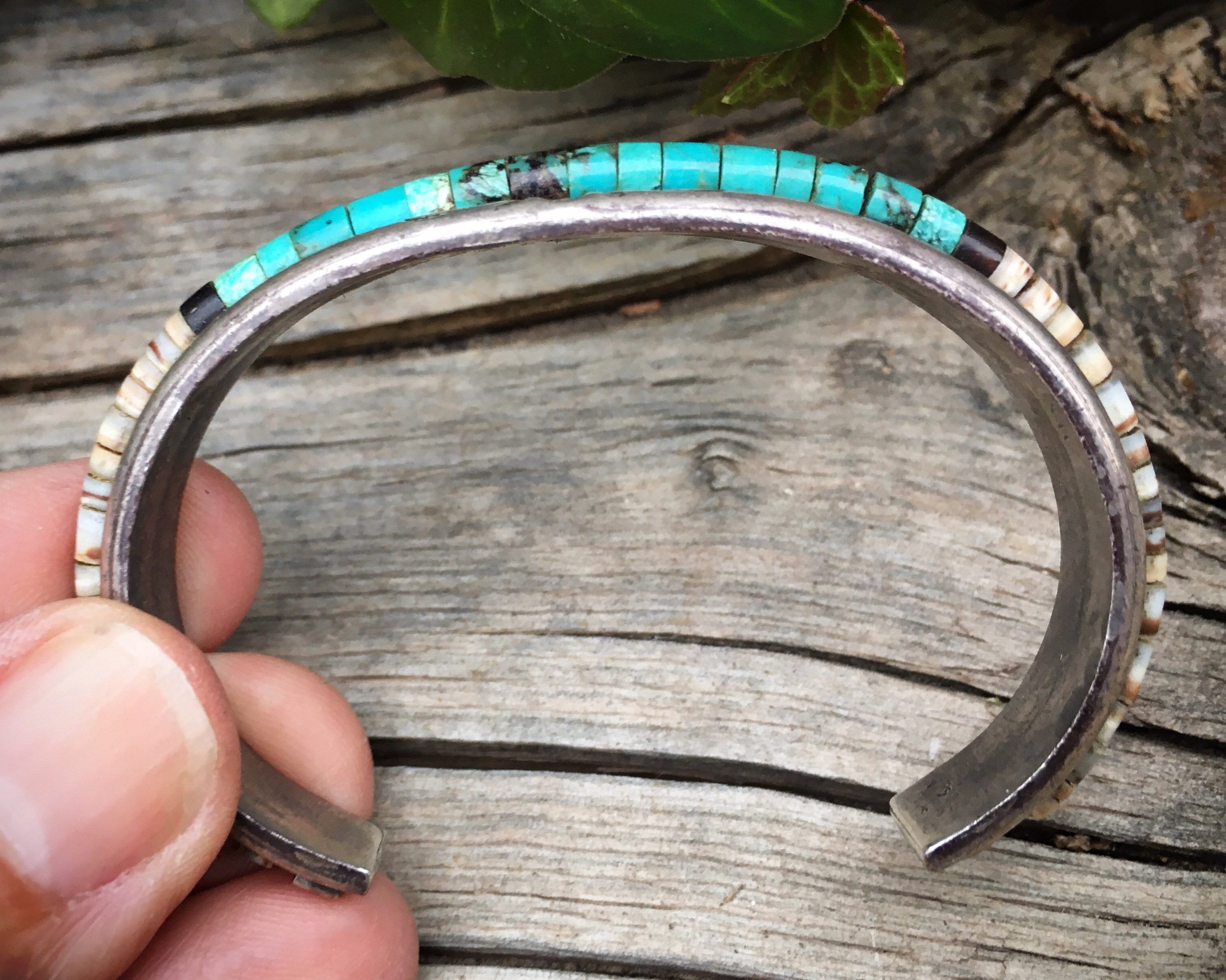 Important Inlay Master Vintage Native American Navajo Turquoise Sterling Silver Ring Old Important Inlay Master Vintage Native American Navajo Turquoise Sterling Silver Ring Old