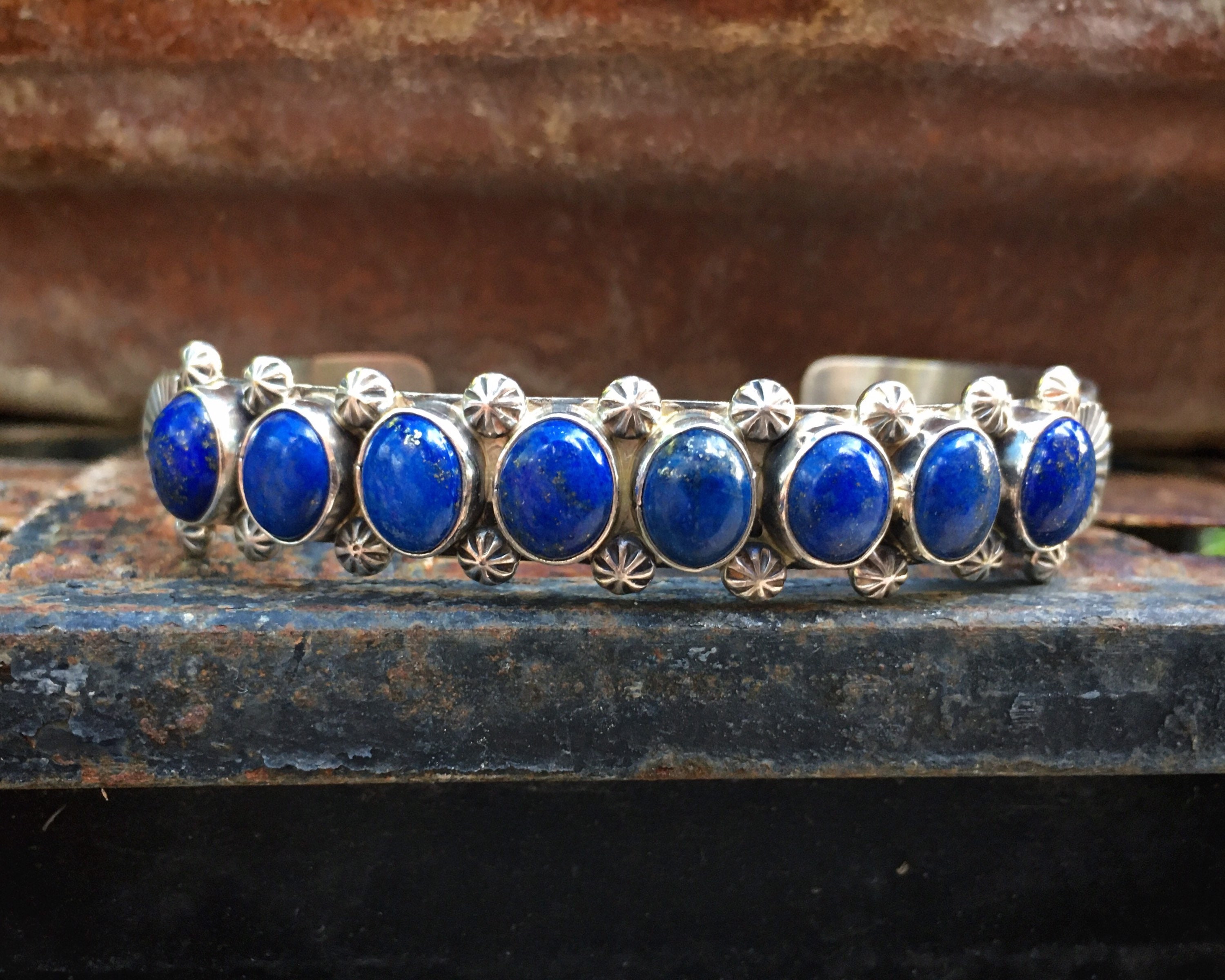 T5he Most Intricate And Thin Vintage Navajo Lapis Native American Jewelry Silver Necklace T5he Most Intricate And Thin Vintage Navajo Lapis Native American Jewelry Silver Necklace