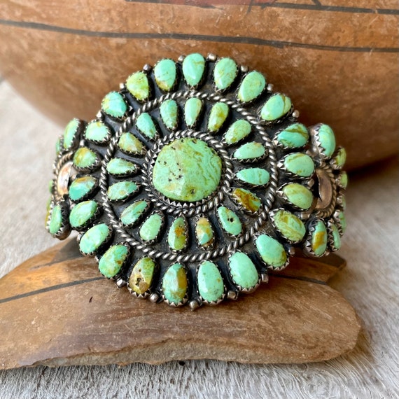 Enticing Vintage Native American Navajo Morenci Turquoise Sterling Silver Tie Tack Enticing Vintage Native American Navajo Morenci Turquoise Sterling Silver Tie Tack