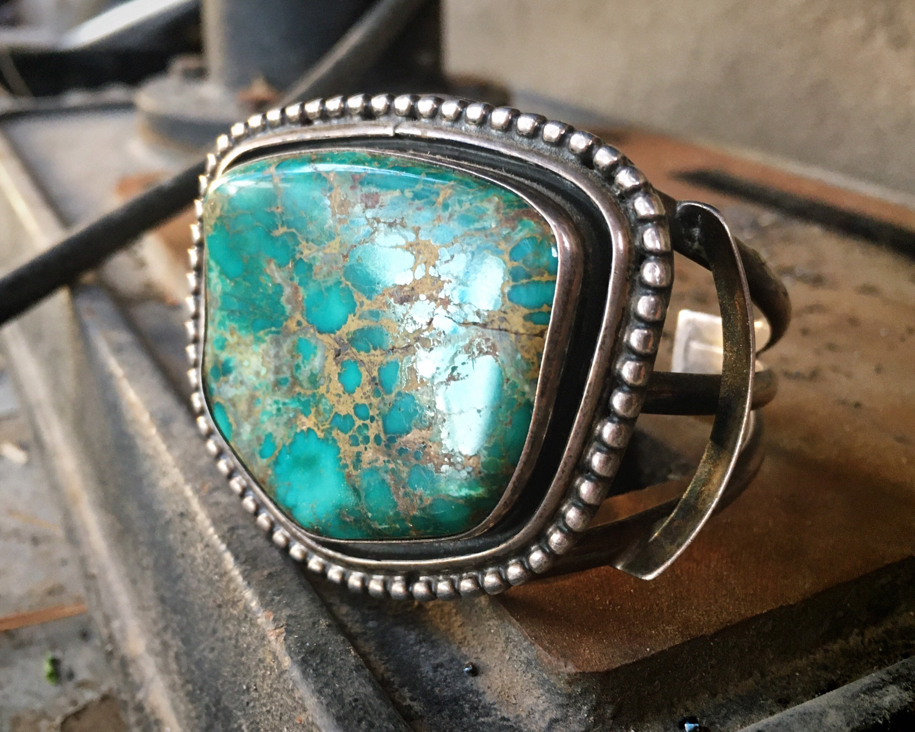 One Opf The Best Ever Vintage Native American Navajo Blue Gem Turquoise Sterling Silver Bracelet One Opf The Best Ever Vintage Native American Navajo Blue Gem Turquoise Sterling Silver Bracelet