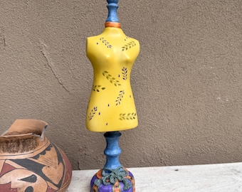 Resin Tabletop Miniature Dress Form Mannequin 17.75", Jewelry Display