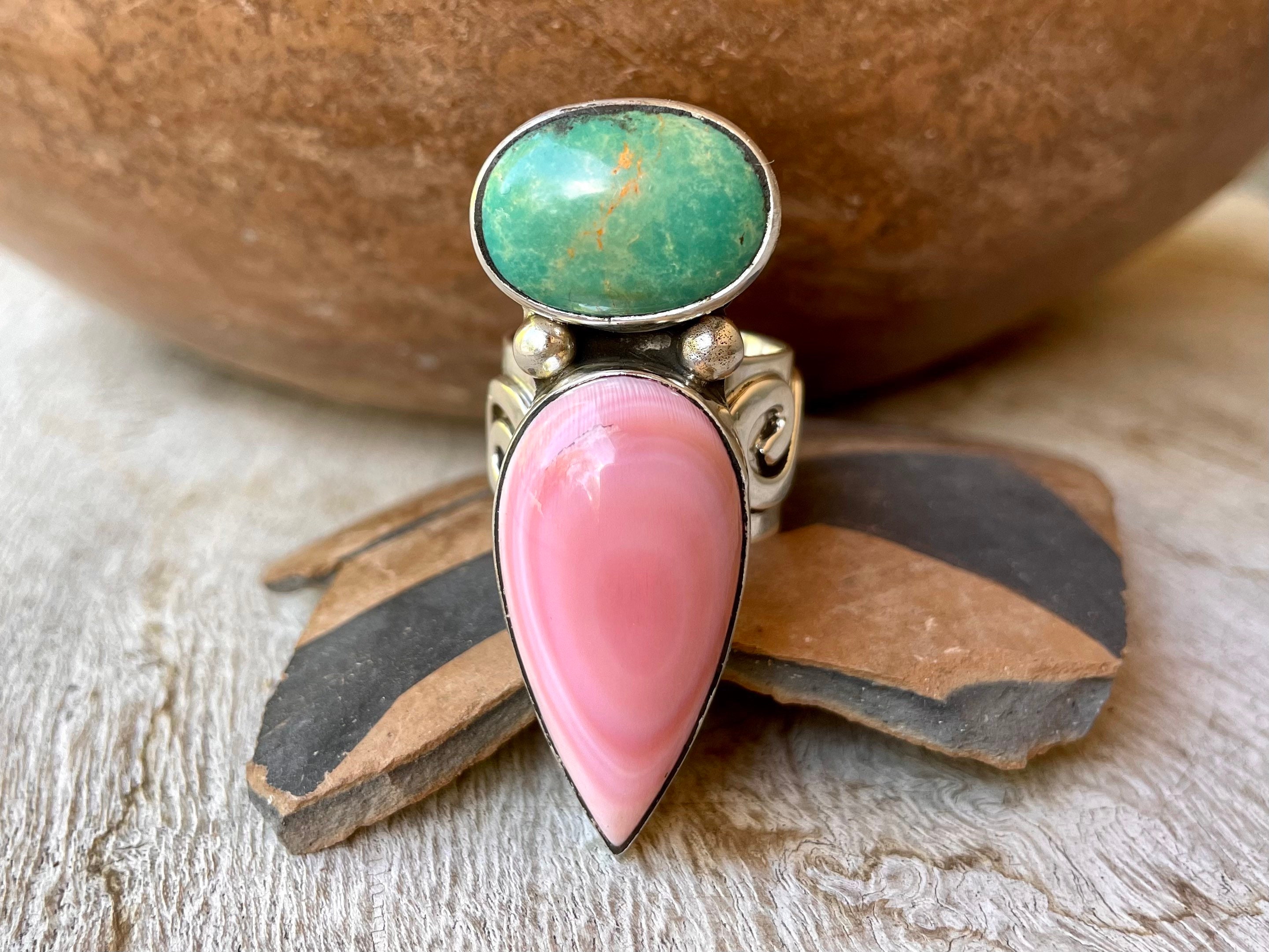 Incredible Native American San Felipe Sterling Silver Opal Ring Incredible Native American San Felipe Sterling Silver Opal Ring