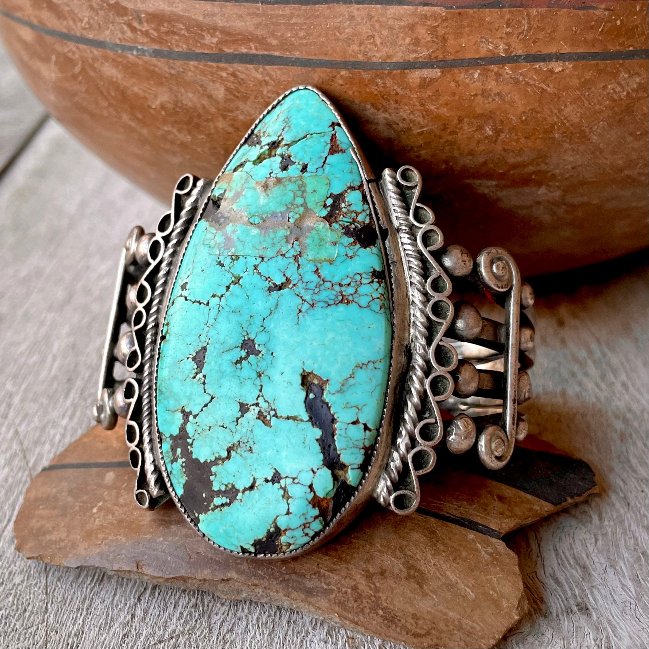 Huge Detailed Vintage Native American Jewelry Navajo Sterling Silver Story Woman Bracelet Cuff Huge Detailed Vintage Native American Jewelry Navajo Sterling Silver Story Woman Bracelet Cuff