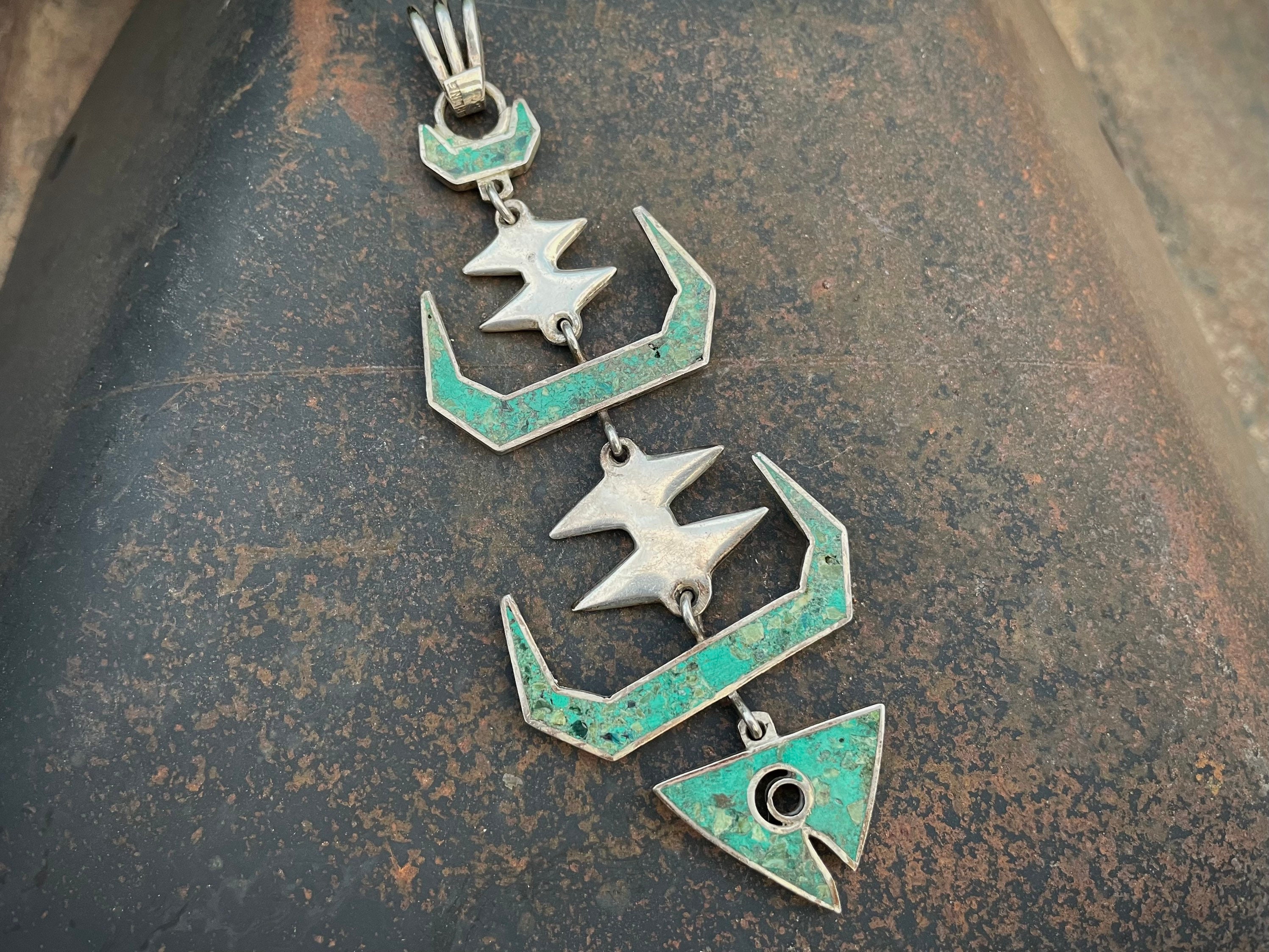 Mexican Melesio Rodriguez Taxco Sterling Silver Crushed