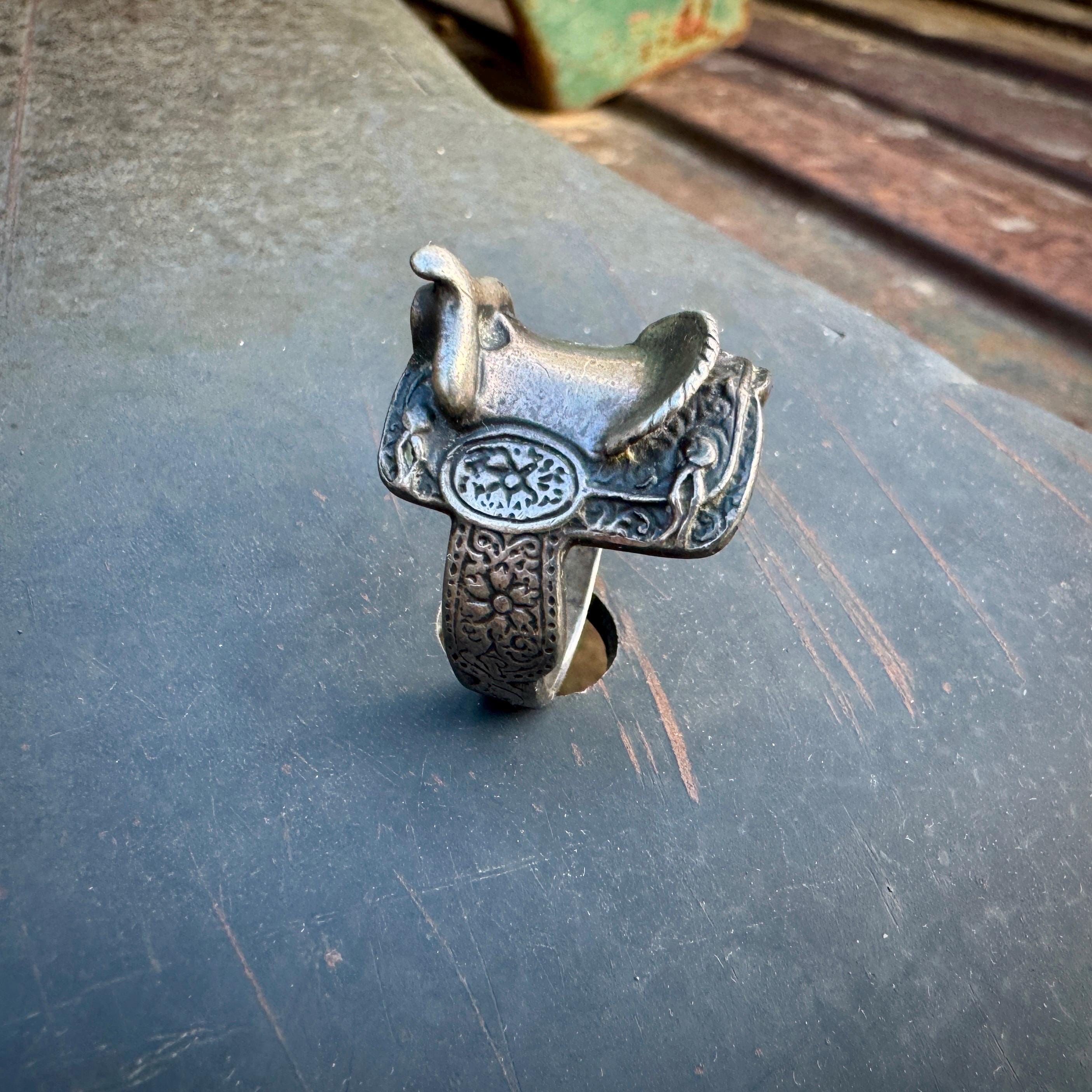 One Of The Most Detailed Native American Navajo Sterling Silver Saddle Ring One Of The Most Detailed Native American Navajo Sterling Silver Saddle Ring