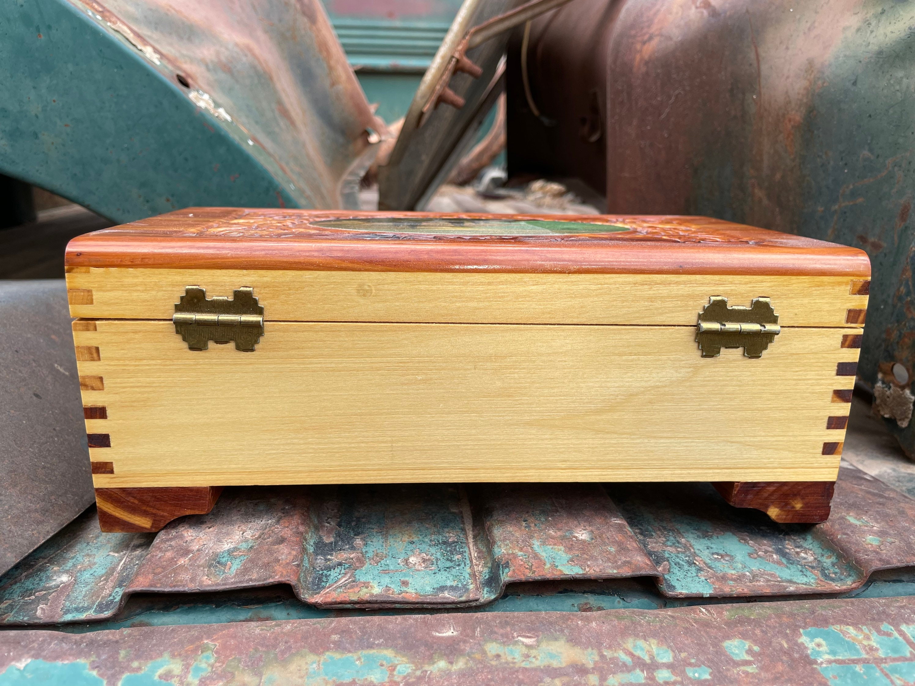 Cedar Wood Box Keepsake Box Wooden Chest -  Canada