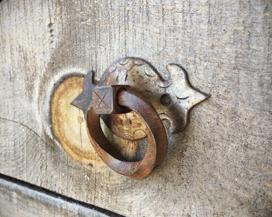 Ten Vintage Spanish Revival Rustic Metal Drawer Pulls Southwestern Decor Architectural Salvage