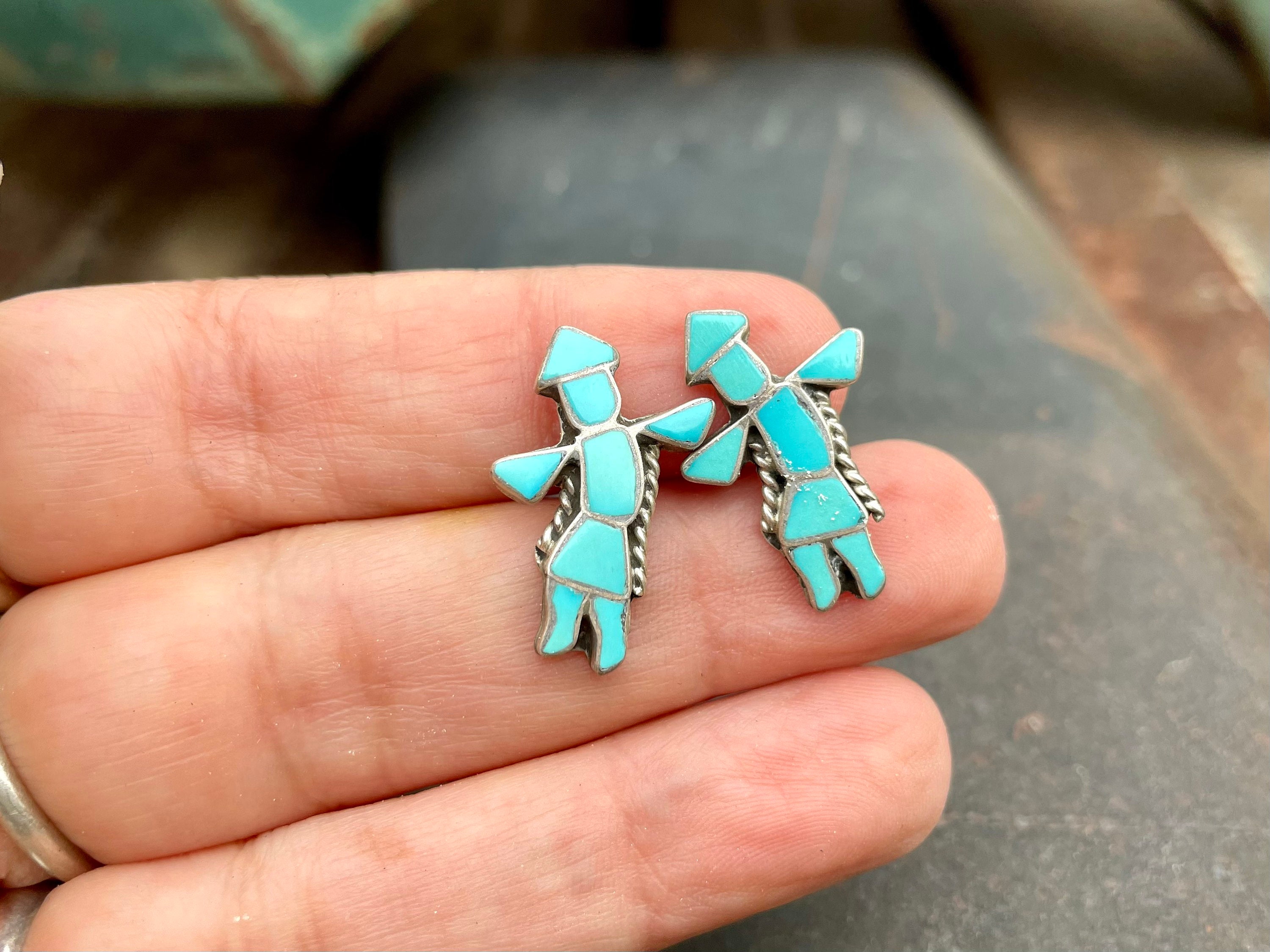 Important Vintage Zuni Turquoise Sterling Native American Jewelry Silver Necklace Important Vintage Zuni Turquoise Sterling Native American Jewelry Silver Necklace