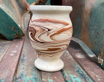 ヴィンテージ USA製 NEMADJI POTTERY ネマジポッタリー Vintage Nemadji Pottery Clay Vase 5.75