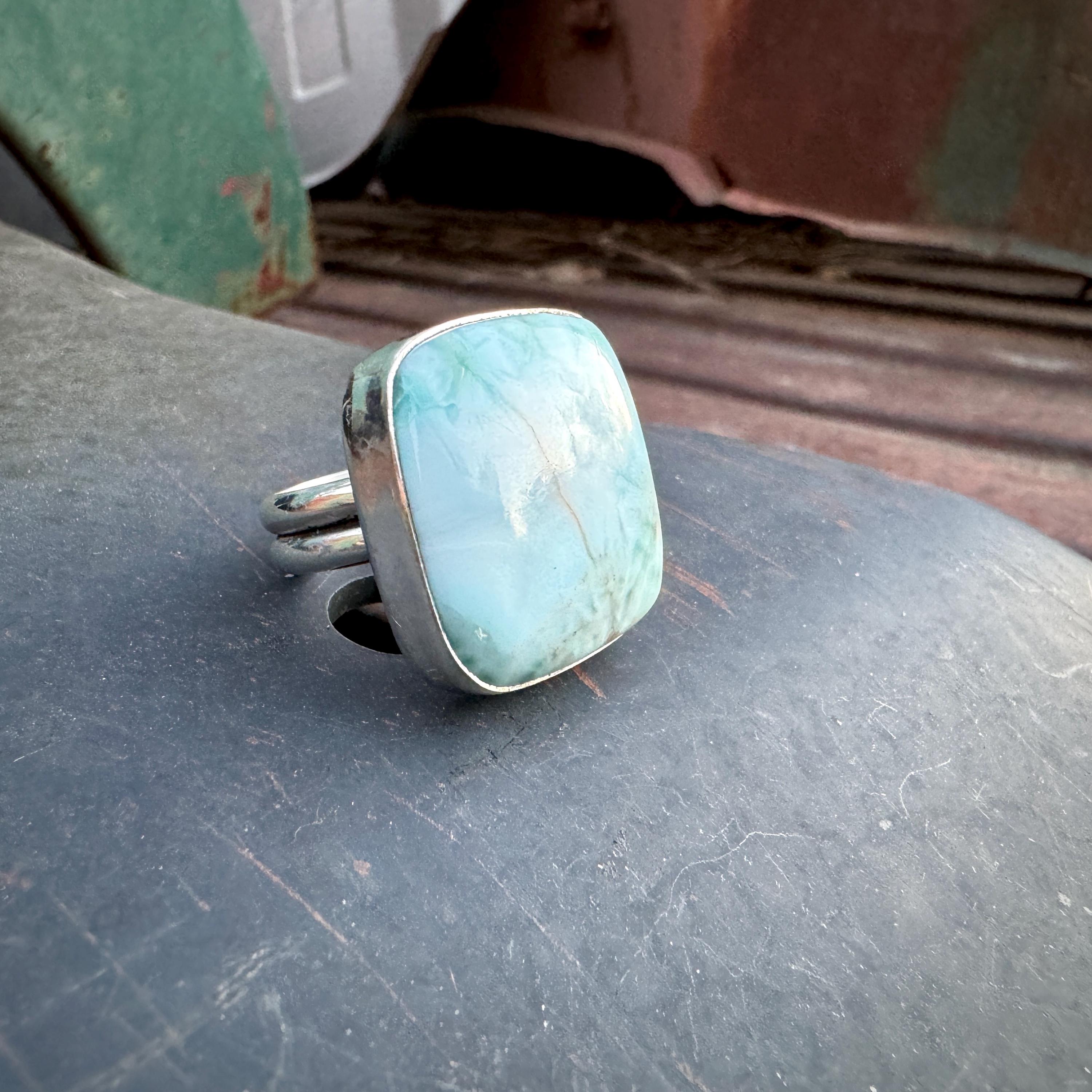 Breathtaking Native American Navajo Larimar Sterling Silver Earrings Breathtaking Native American Navajo Larimar Sterling Silver Earrings