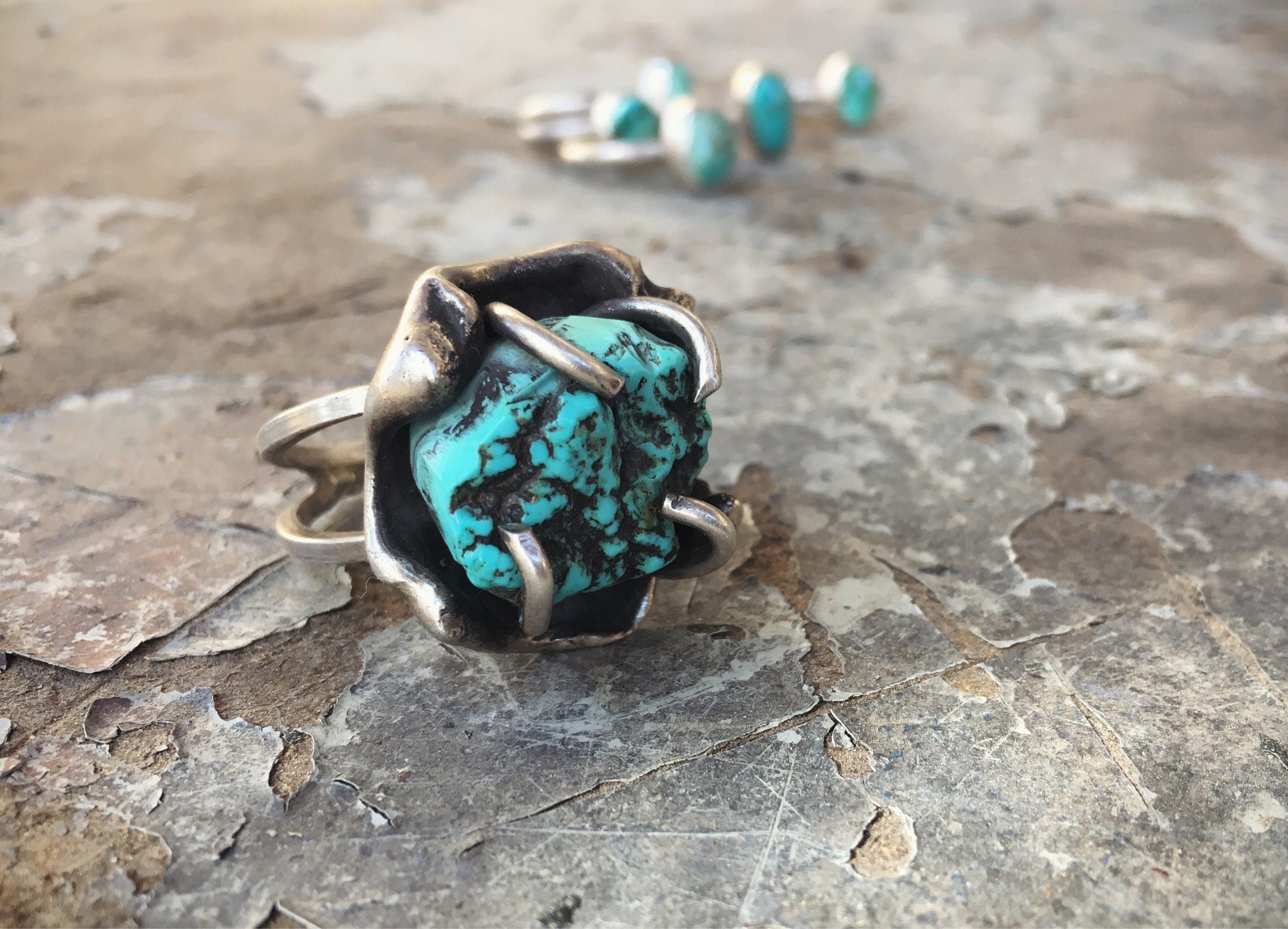 Chunky 2024 turquoise ring