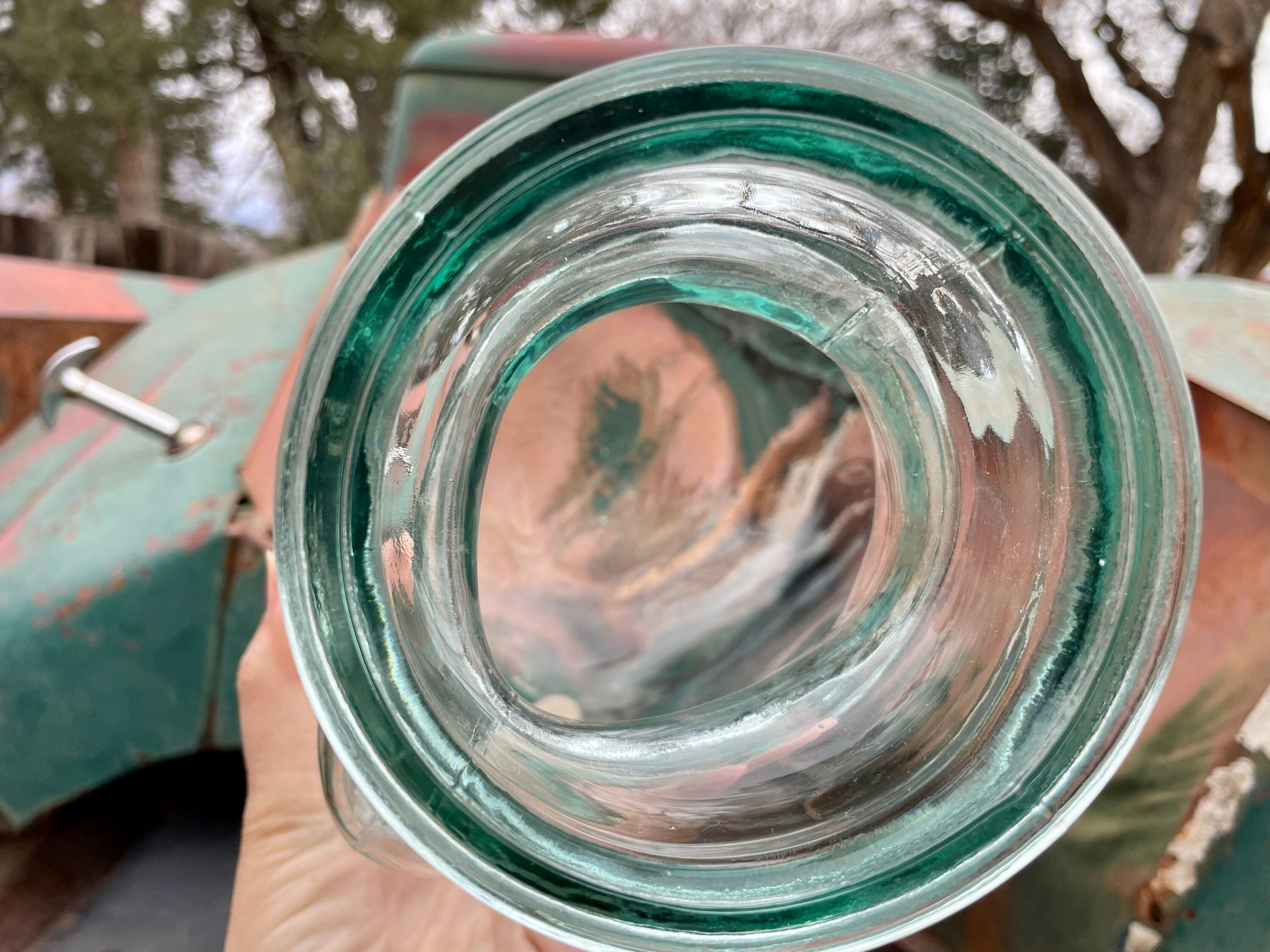 Vintage Art Glass Head Sculpture Display, Mannequin Bust, Sunglasses