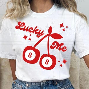Lucky Me Png, Kirschen Png, Lucky Png, 8 Ball Kirschen Png, Lucky 8 Ball Png, Kirsche Png, sich glücklich fühlen Png, glücklich Sie, Trendy png