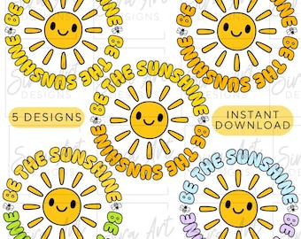 Paquete de imágenes PNG "Sé el Sol", diseño de salud mental, imágenes prediseñadas con citas positivas