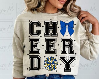 Cheer Game Day, png, coquette bow clipart, cheerleader design, cheerleading mama