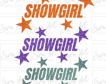 Showgirl PNG Bundle, In My Show Girl Era Glitter Design, Life of Clipart