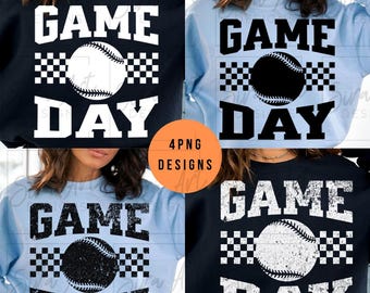 Softball Game Day PNG Bundle, Distressed Sports Shirt Design, Retro Ballers Mama Sublimation