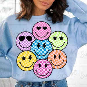 Groovy Smile Face Png, Retro kariertes Lächeln Gesicht Png, Smiley Gesicht Png, glückliches Gesicht png, Checker png, Retro glückliches Lächeln Png, niedliches Gesichtsdesign