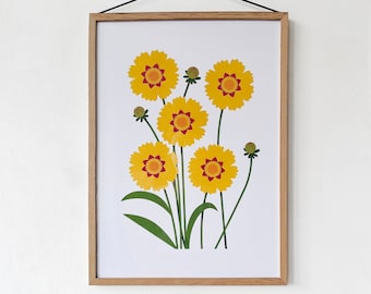 A3 Coreopsis Print