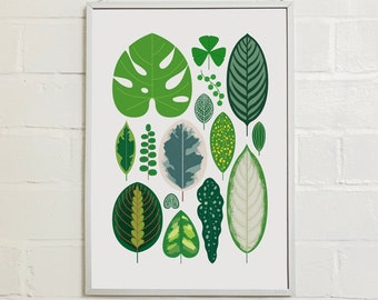 A3 Leaves Print