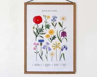 A3 Wild Flowers Print