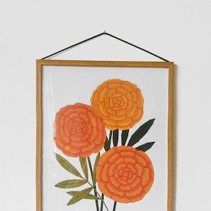 A3 Marigold Print image 1