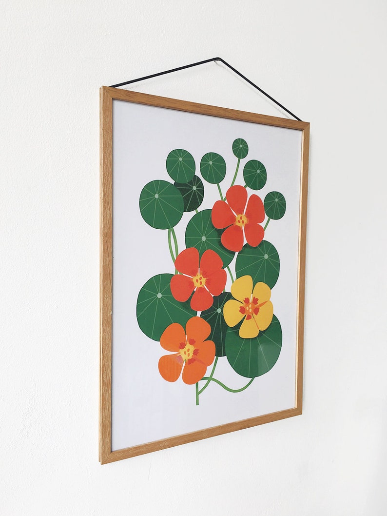 A3 Nasturtium Print image 2