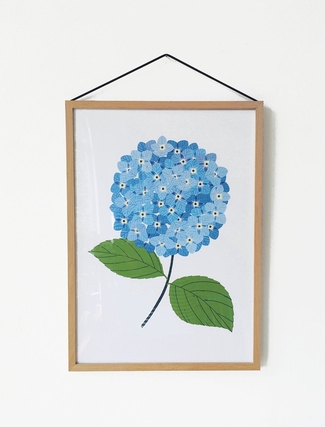 Roomytown Hydrangea Fine Art Print Unframed A3 main image 1