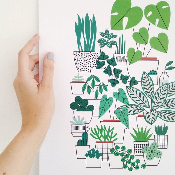 A3 Houseplants print