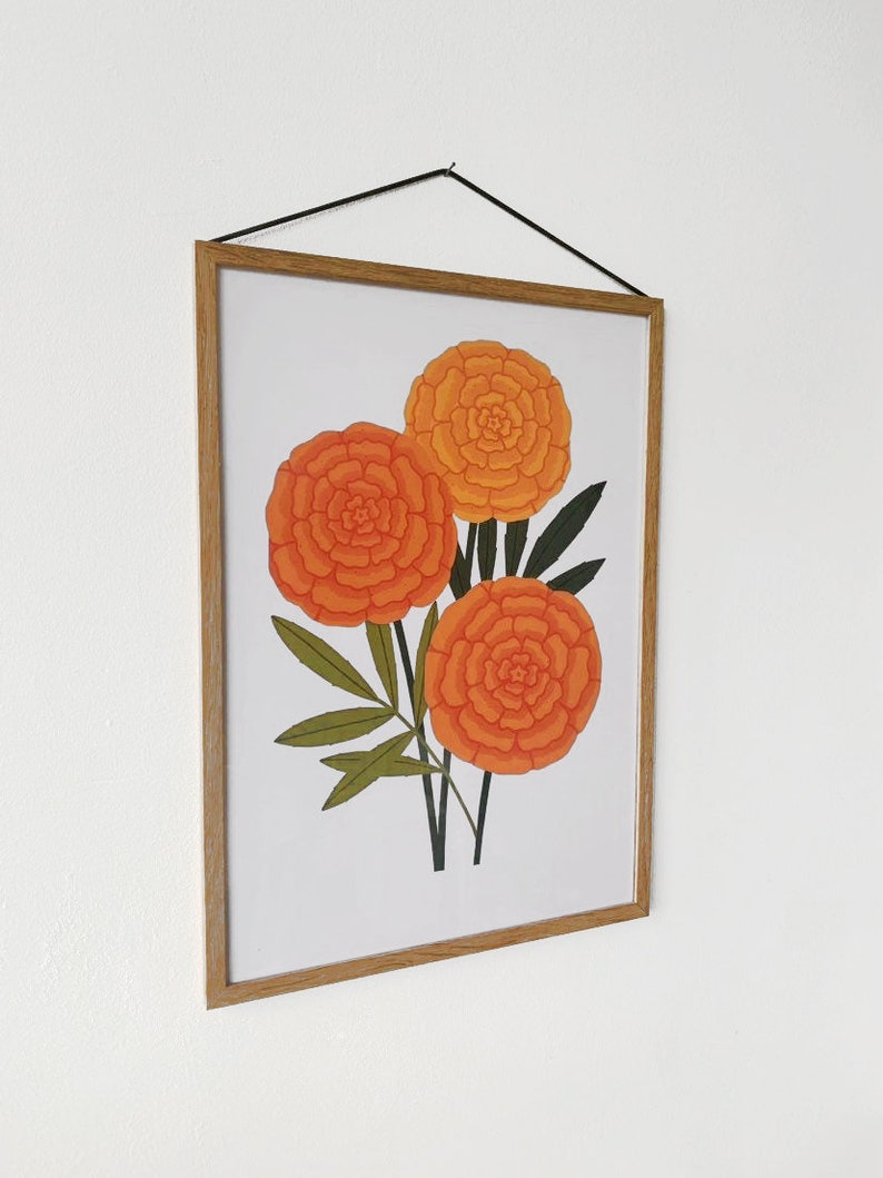 A3 Marigold Print image 2