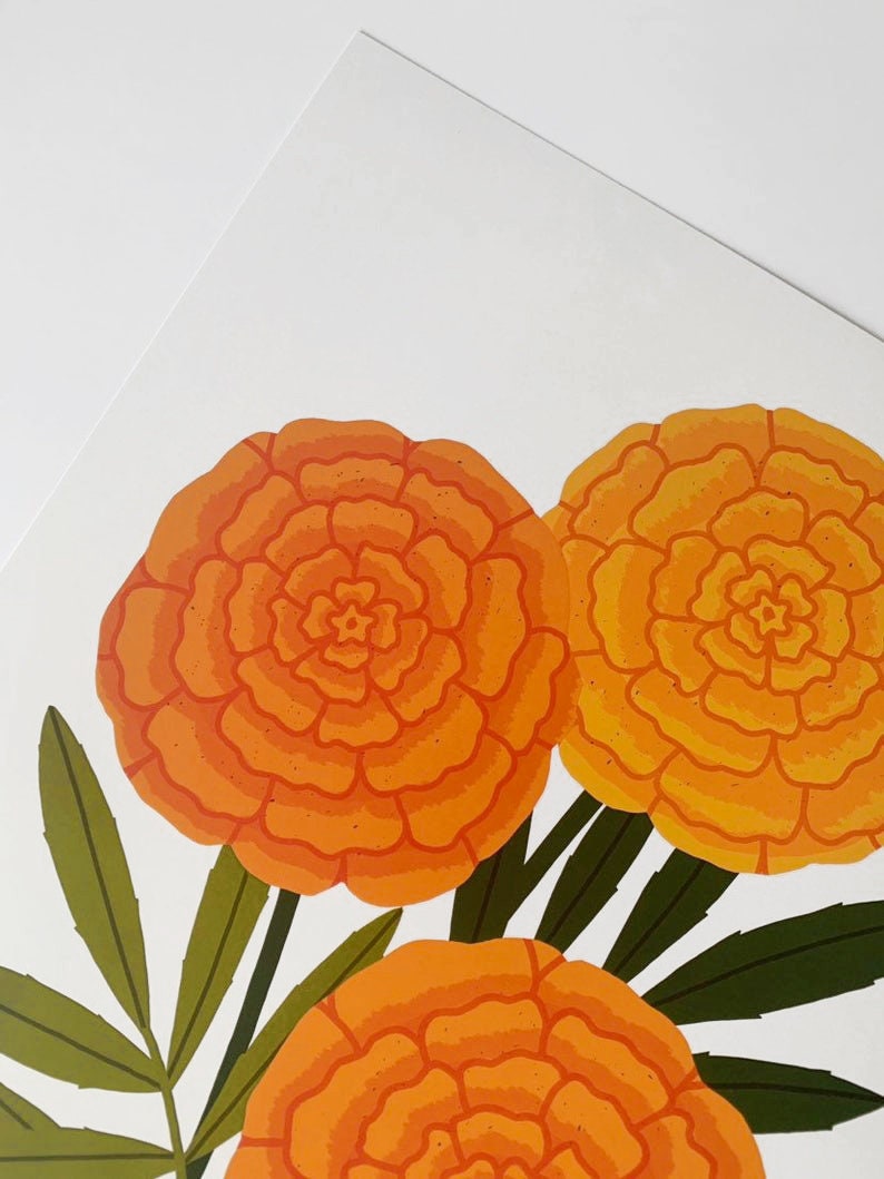 A3 Marigold Print image 4