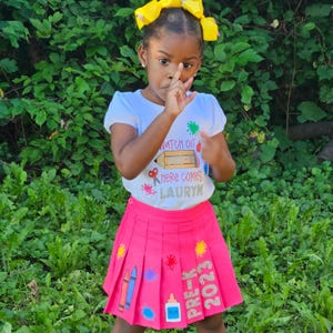 Watch Out&quot; Back to School Skirt Set