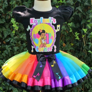 Rainbow Tutu Set, Gracie&#39;s Corner Inspired Tutu Set, Birthday Outfit