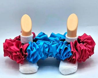 Chaussettes tutu à ruban, Bracelets de cheville à volants