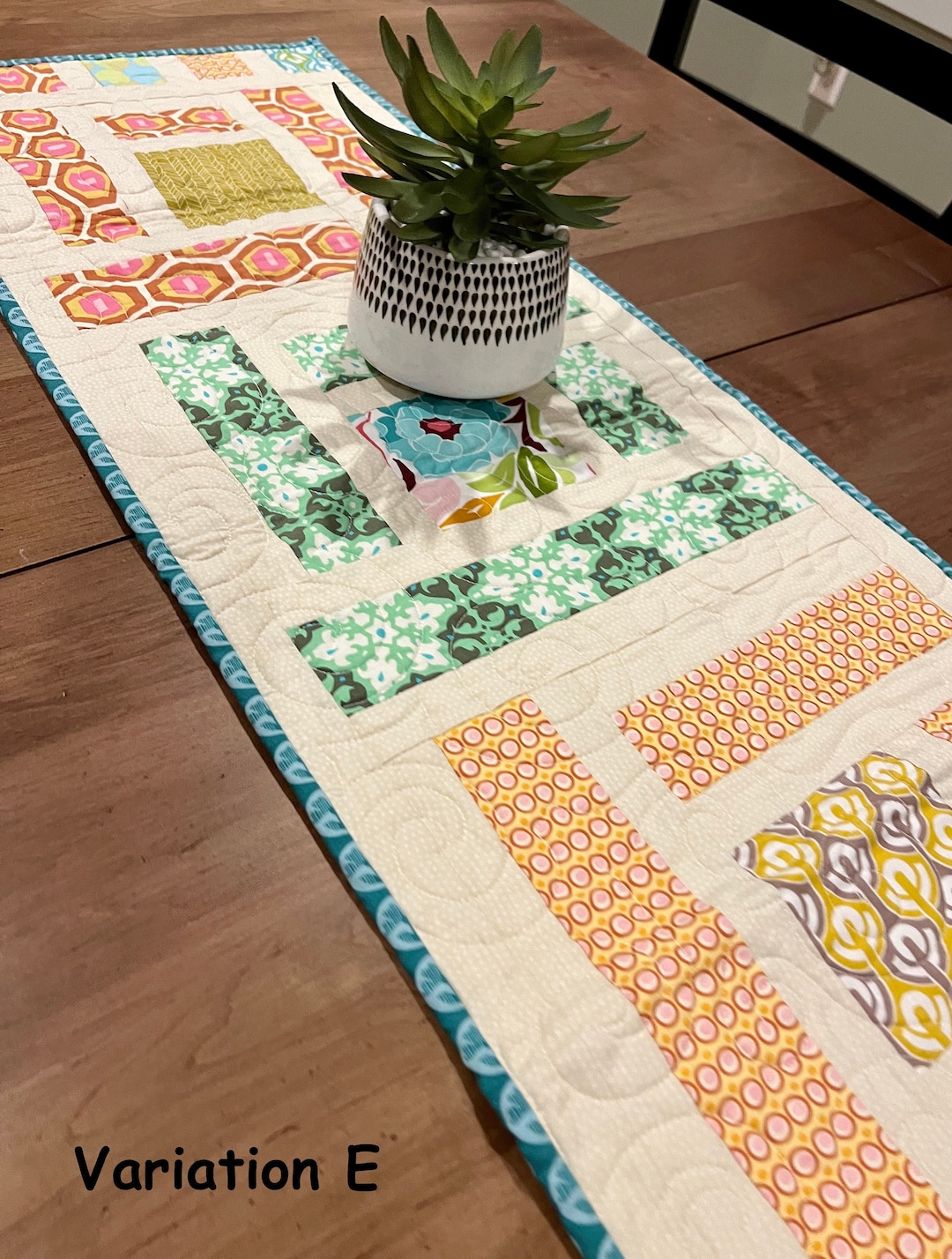 Spring Quilted Table Runner - Etsy