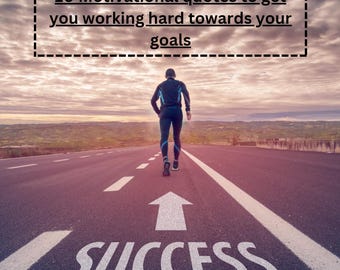 Könnte beinhalten: Eine Person geht eine Straße entlang auf eine nach oben zeigende Pfeil mit dem Wort "SUCCESS" darunter. Der Himmel ist leuchtend rosa und orange, und die Straße ist asphaltiert.