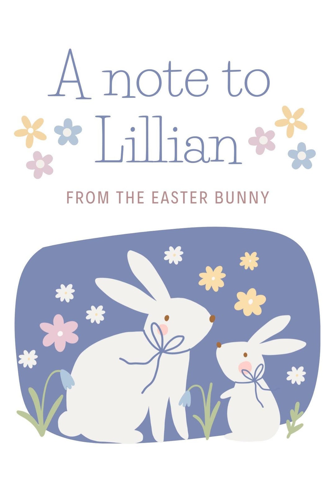 Easter Note to Children - Etsy