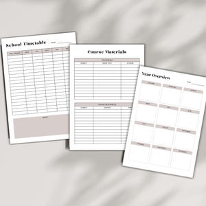 Student Planner | Academic Organizer & Study Tracker | Digital Download ...