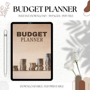 Budget Planner | Financial Tracker & Expense Organizer | Digital Download