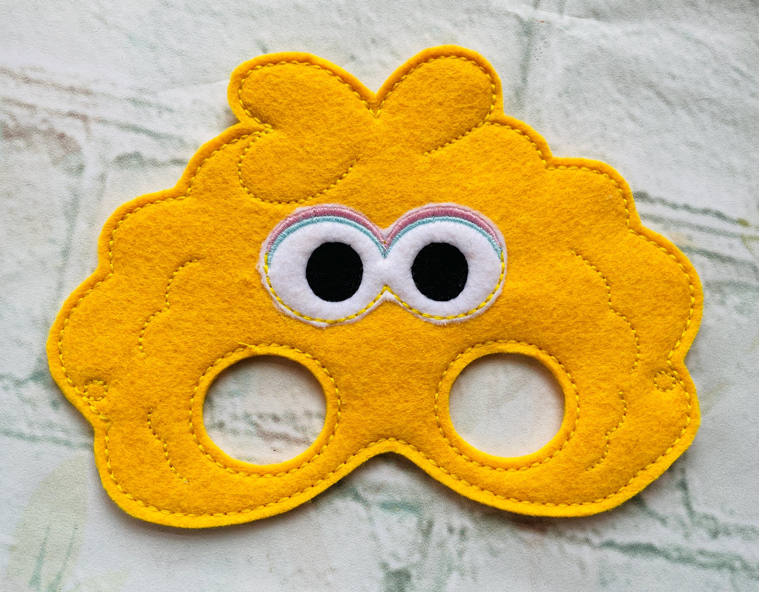 Handmade Sesame Street Character Felt Face Masks - Etsy