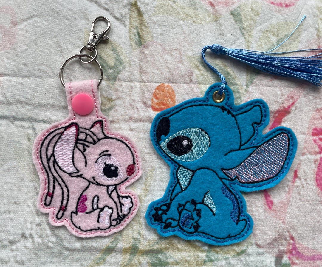 Handmade Stitch and Angel Character Bookmarks and Keyrings - Etsy