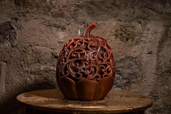Pumpkin Candle – Handmade Fall Decor, Cozy Autumn Scented Candle