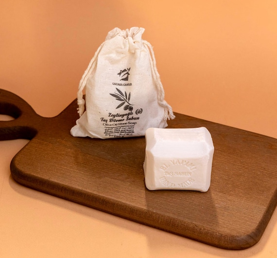 Handmade Olive Oil Stone Soap: Turkish Hammam Vegan Cleanser
