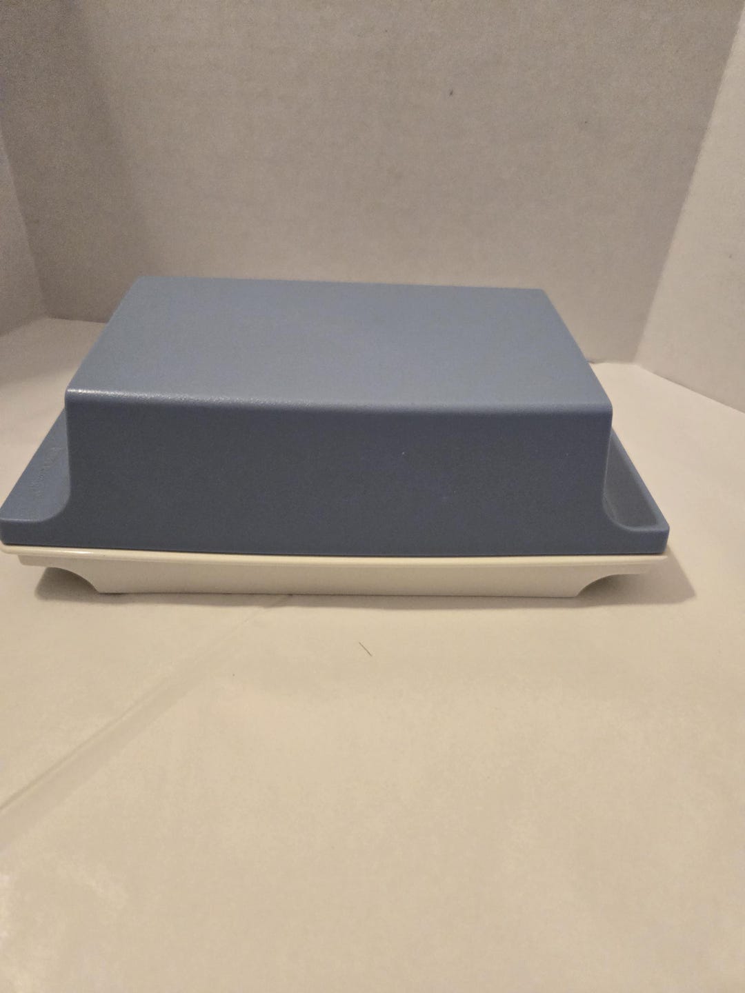 Tupperware Butter Tupperware Butter Dish Blue & Cream - Etsy